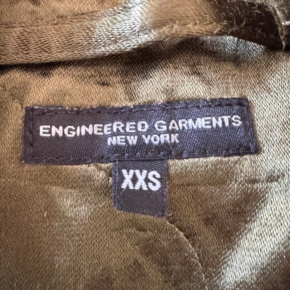 ❌SOLD❌ Engineered Garments New York Green Satin Bomber Aviator Jacket Size XXS - Picture 4 of 8